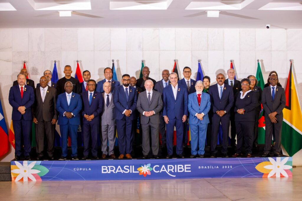 Líderes en la cumbre Brasil-Caribe 2025, Brasilia.