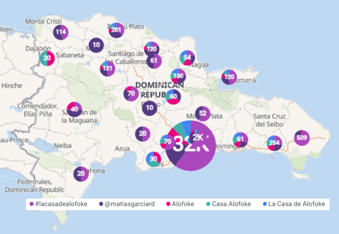 Mapa interacciones redes República Dominicana