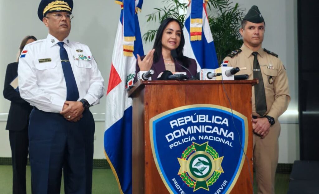 Rueda de prensa Policía Nacional Dominicana.