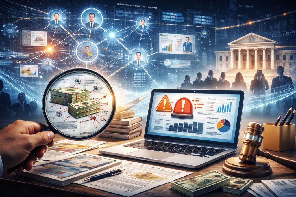 Análisis financiero y legal de empresas con tecnología.