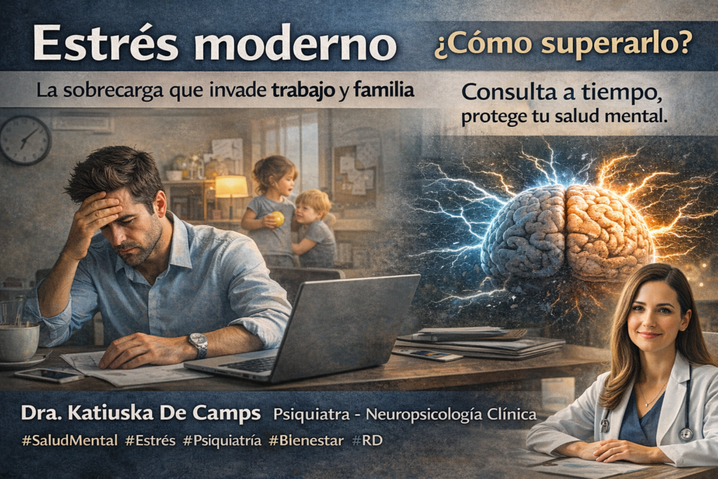 Superar el estrés moderno con ayuda profesional.