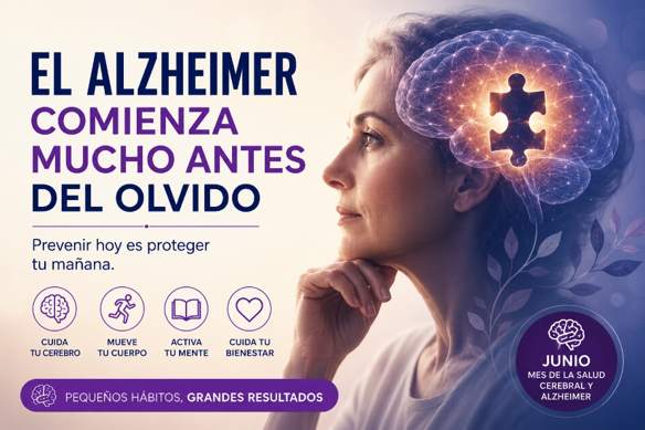 Concienciación sobre el Alzheimer y la salud cerebral.