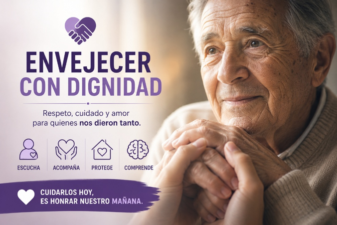 Cuidar ancianos: respeto, amor y dignidad.