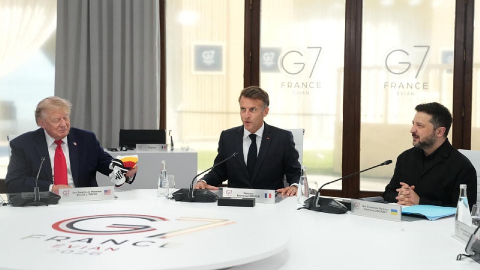 Líderes en reunión del G7, Francia 2023.