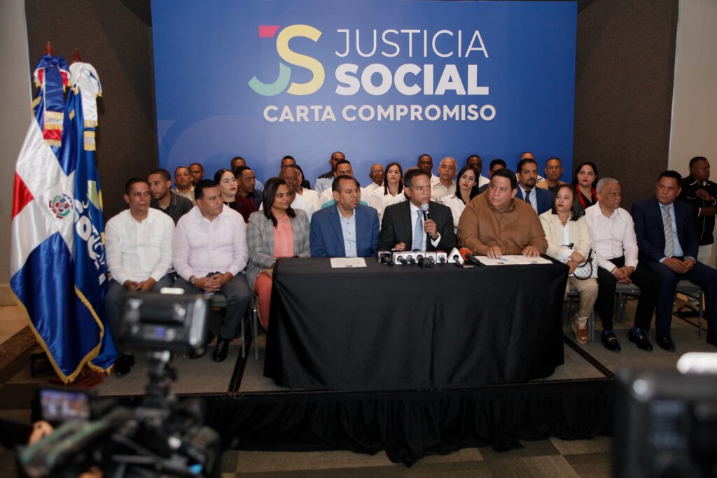 Conferencia de prensa de Justicia Social.