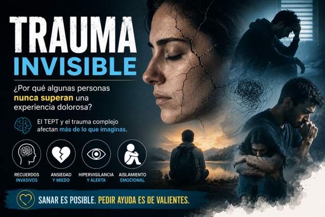 Trauma invisible, superar experiencias dolorosas es posible.